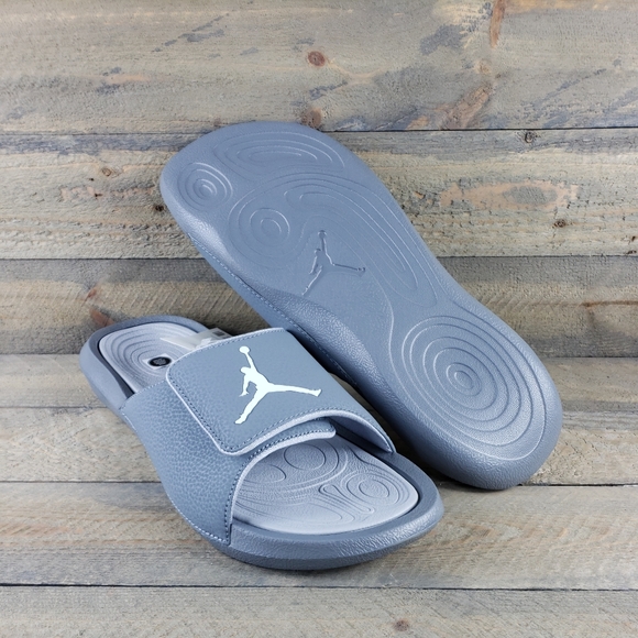 Jordan Hydro Men's Slides Sandals Cool Grey White - Picture 11 of 12